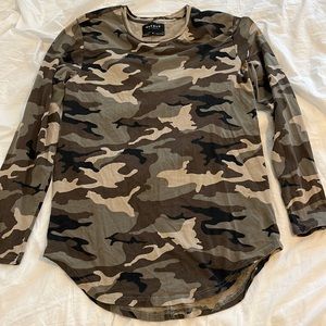 PACSUN Shirt Camo Small
